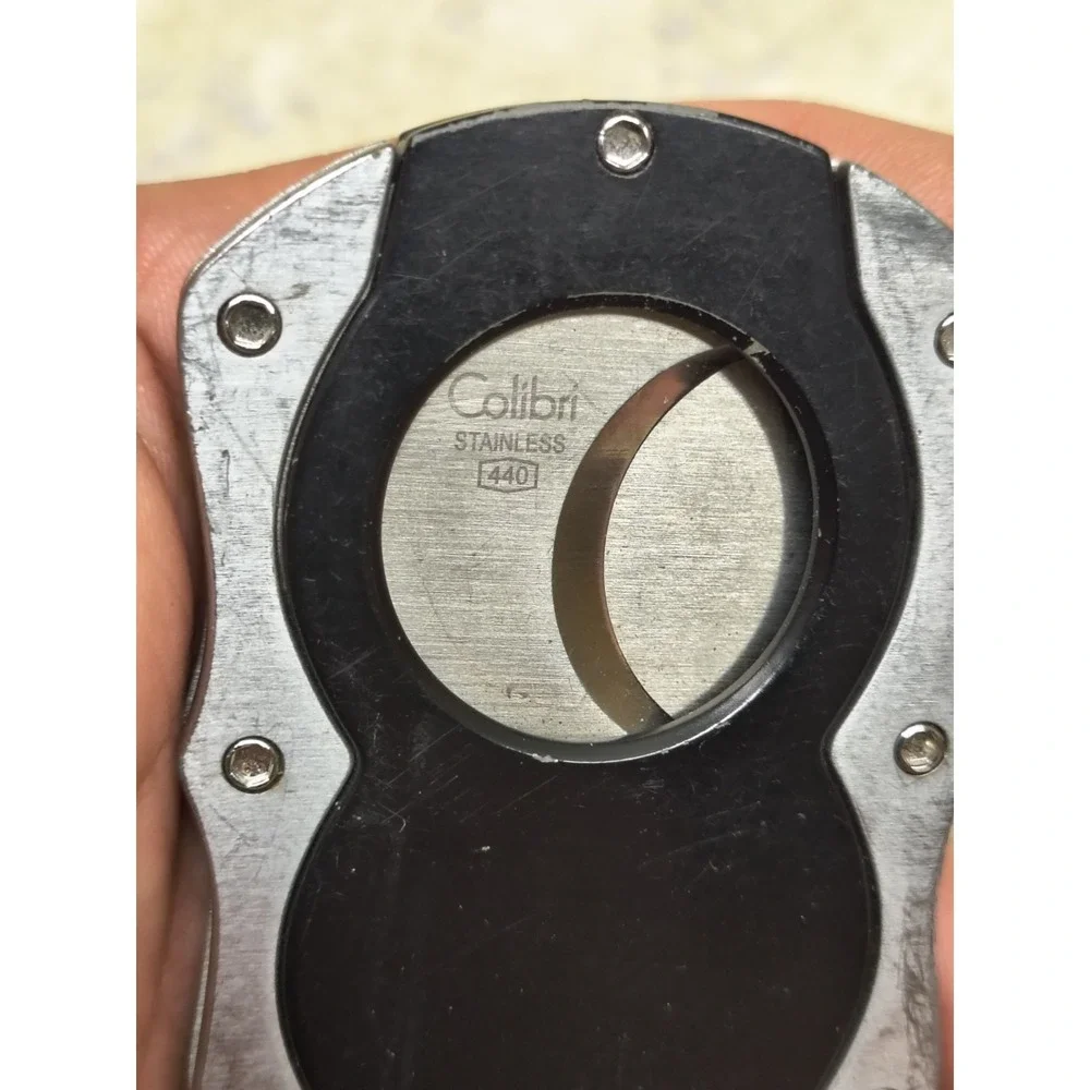 Colibri‎ Cut Cigar Cutter Double Guillotine Black & Silver